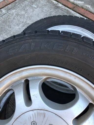155/70R12 スタッドレスタイヤ　アルミホイール