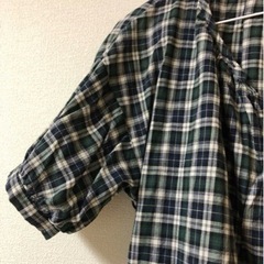 チェックのかわいいワンピース　Mサイズの画像