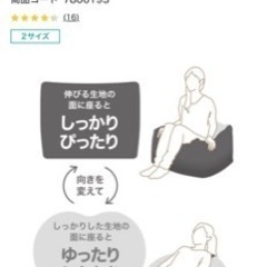 ニトリ　人間をダメにするクッションの画像