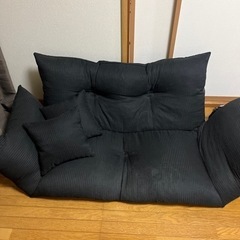 早急  2人掛けソファー(黒)