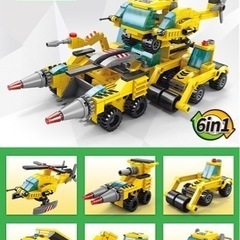 新品　レゴ 互換 6 In 1 エンジニアリング車両モデルビルデ...