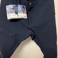 ウォームクライミングパンツ　ネイビー　3Lの画像