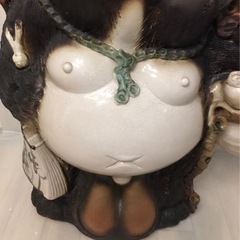 【約80.5cm】信楽焼 たぬき 開運 縁起物の画像