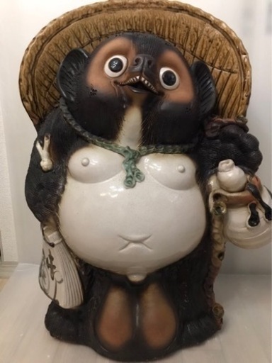 【約80.5cm】信楽焼 たぬき 開運 縁起物