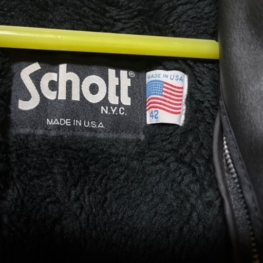 ライナー付サイズ42 シングルライダース 641  SCHOTT ショット