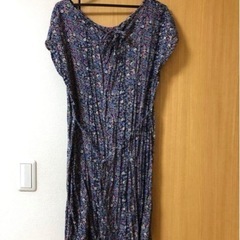 小花柄の2wayワンピース　Lサイズの画像