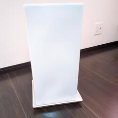 【中古】大型観葉植物用 陶器鉢 White 高さ52cm✕幅25cm