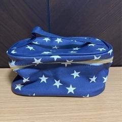 星 スター 化粧ポーチ メイクポーチ 青 ブルー STAR 中古