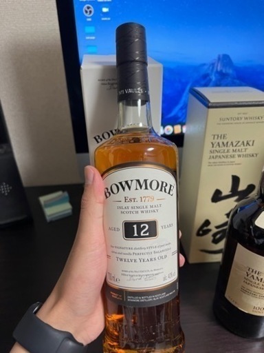山崎nv100周年蒸溜所ラベル・ボウモア12年・グレンフィディック12年 セット