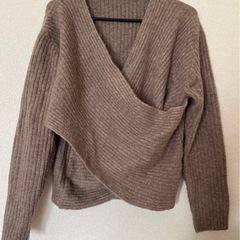 カシュクール✳︎ベージュ✳︎ニット✳︎クロス