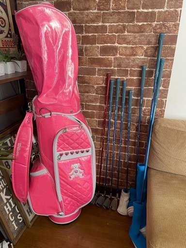 WILLSON レディース 女子 ゴルフクラブ キャディバッグ 初心者向け 8本セット