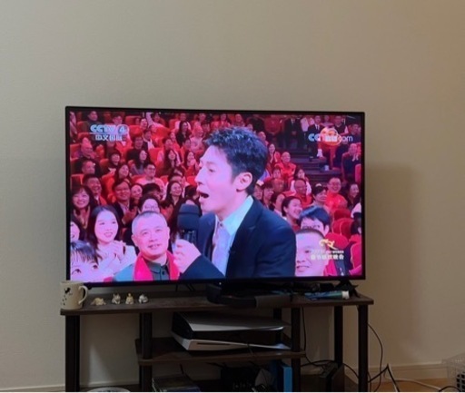 <美品>50v型液晶テレビ、テレビ台付き
