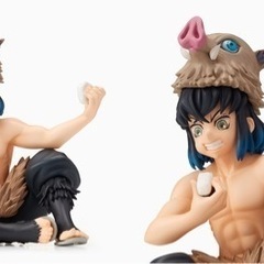 👹鬼滅の刃👹❤️ プレミアムちょこのせフィギュア　【嘴平伊之助】の画像