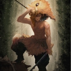 👹鬼滅の刃👹❤️ プレミアムちょこのせフィギュア　【嘴平伊之助】の画像