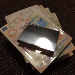 ステンレス　カードケース　名刺入れ　5個まとめて100円の画像