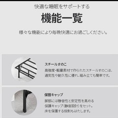 シングルのベッドフレーム　車で運びやすいです。の画像