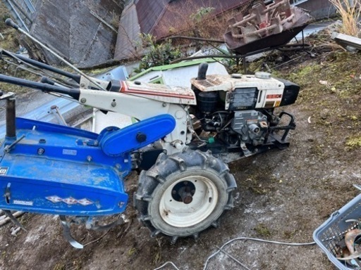 イセキ7.5 馬力軽油耕うん機