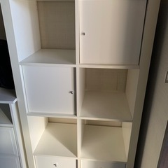 IKEA KALLAX カラックス シェルフユニット レッド 木製ラック・ウッドラック