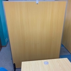 美品　パーテーション  ナチュラルブラウンの画像
