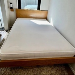 無印 ベッドフレーム オーク材 木製　セミシングル 美品 MUJI オークベッドフレーム シングル 【公式通販】