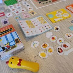 こどもチャレンジ玩具セット1式 はてなんだくん レストラン スーパー おままごと 知育 おもちゃ 玩具の画像