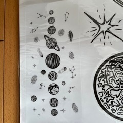 ウォールステッカー 宇宙 プラネット 剥がせるシール 壁紙シール 模様替えの画像