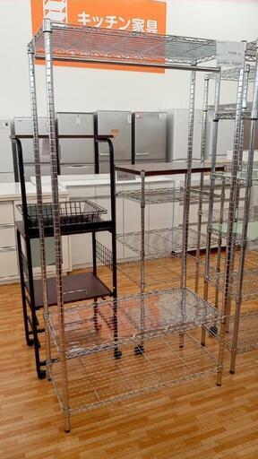 ★ジモティ割あり★ ルミナス　スチールラック　シルバー　クリーニング済　YJ1035