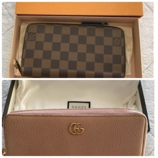 元値2個で20万！美品！ルイヴィトンダミエ　グッチ　長財布