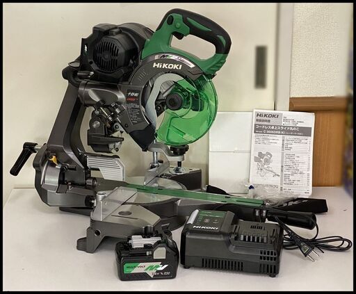 ほぼ未使用 Hikoki 36V 165mm 卓上スライド丸のこ C3606DRB(K) XPS マルチボルト ハイコーキ