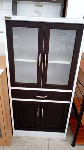 ★ジモティ割あり★ CERISE 食器棚 ブラウン H120×D30×W58 クリーニング済み TJ3185