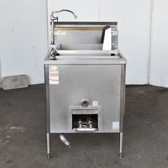 ≪yt1026ジ≫ タニコー ゆで麺器 都市ガス用 反転カゴ付 型式不明 角型 2014年製造 茹で麺機/うどん釜 動作未確認 現状品 51104-06の画像
