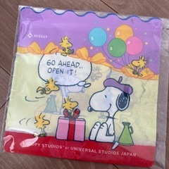 スヌーピー　マチ付きジッパーバッグ3個