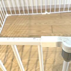 【ペット用】ペットサークル・プレイサークル　（ホワイト）の画像