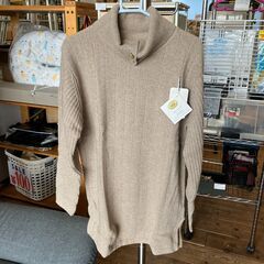 【レディース衣料】NEW MILL セーター（ベージュ）L