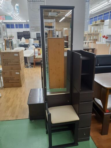 ドリーム川西店御来店限定】 ニトリ 姿見ドレッサー ダークブラウン