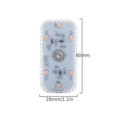 LED タッチライト ミニ ワイヤレス ルームランプ USB充電 車内照明 ドアフットトランク収納ボックス 屋根 天井 読書灯 後付け 増設の画像