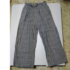 レディース✻earth 幅広ズボン✻サイズフリー✻ウエスト総ゴム...