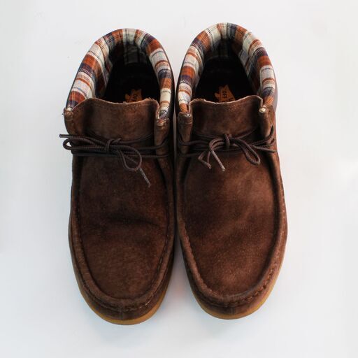 VANS  off THE WALL メンズ （中古）  ブラウン スウェード 革靴（裏革）  ひも 付き 26.0 ㎝ EEE