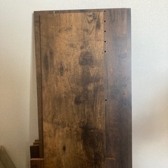 カラーボックス　3段　ウッド　ブラウンの画像