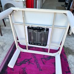 【動作保証あり】YUASA ユアサ 2017年 KCK-750M 750x750mm 正方形 カジュアル こたつ【管理KRK897】の画像