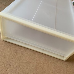完売御礼❣️【ベット下も可能　収納ケース】※一部変色あり　無印の画像