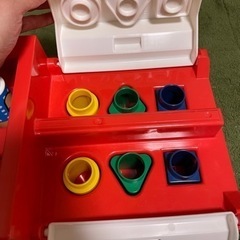 まる三角四角　車　知育玩具の画像