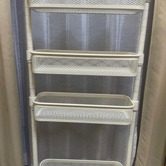 スリム キッチン スチールワゴン 4段の画像