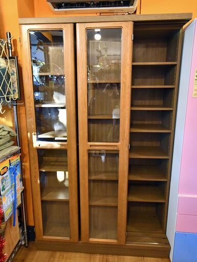 ●近郊配送可(^^♪●伝説の書棚　ブックマン(^^♪●3倍入ってまだあまる！　丸伸　スライド書棚　中古品●相模原　横浜　神奈川●本棚