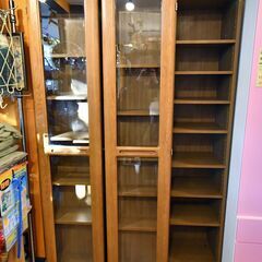   ●近郊配送可(^^♪●伝説の書棚　ブックマン(^^♪●3倍入ってまだあまる！　丸伸　スライド書棚　中古品●相模原　横浜　神奈川●本棚の画像