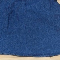 ７部袖デニムワンピース　Mサイズの画像
