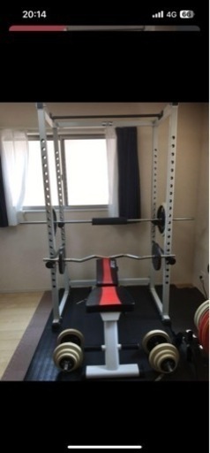 パワーラック　バーベルシャフト　プレート20kg ※購入前にコメント願います。