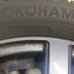 スタッドレスレスタイヤ　ホイール付き　ヨコハマ　アイスガード　165/55/14の画像
