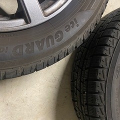 スタッドレスレスタイヤ　ホイール付き　ヨコハマ　アイスガード　165/55/14の画像