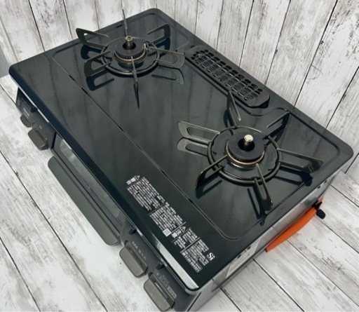 お引取り限定 美品 20年製 リンナイ LPガス用コンロ ガステーブル KGDM67BKR グリル未使用
